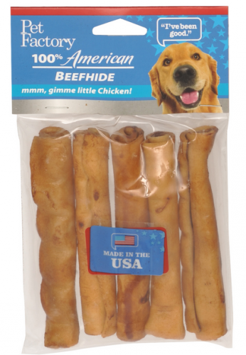 Pet Factory USA Beef Flavored Chip Rolls Dog Treats