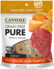 Canidae Grain Free PURE Chewy Treats with Bison and Pumpkin Dog Treats