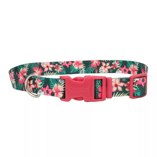 Coastal Pet Products Styles Adjustable Dog Collar (3/4 x 14-20, Red Bones)