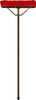 Bruske Orange Push Broom W/6132 Steel Handle