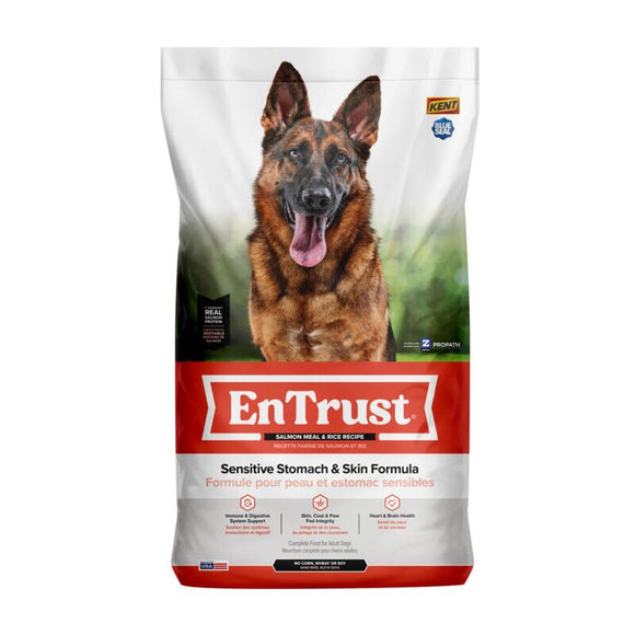 Blue Seal Entrust Sensitive Stomach & Skin Salmon Meal & Rice Adult Dog Food