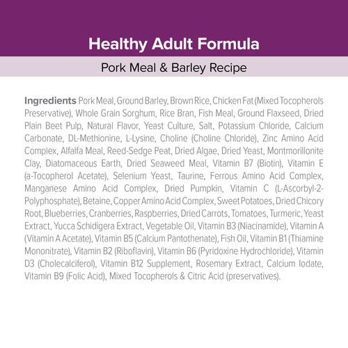 Kent Blue Seal EnTrust® Healthy Adult Pork Meal & Barley Recipe