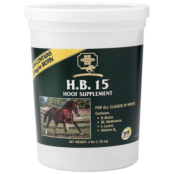 FARNAM HB-15 BIOTIN SUPPLEMENT FOR HORSE HOOVES (3 LB)