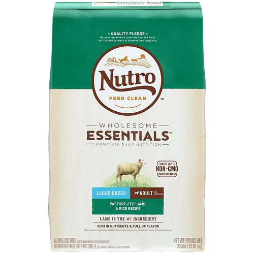 Nutro Wholesome Essentials Large Breed Adult Pasture Fed Lamb Rice Dry Dog Food Mansfield Depot CT G.M. Thompson Sons