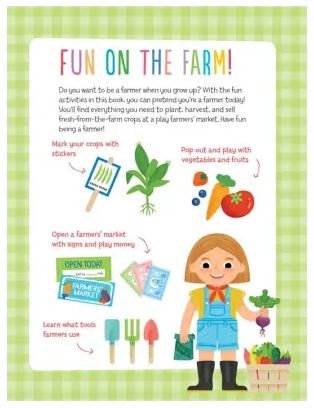 I Want To Be A Farmer Activity Book 100 Stickers And Pop-Outs